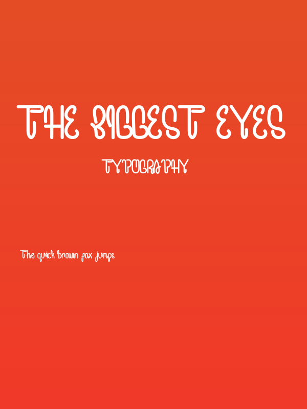 The Biggest Eyes Poster