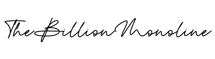 The Billion Monoline  تنزيل الخطوط