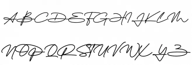 The Billion Monoline Caratteri MAIUSCOLE