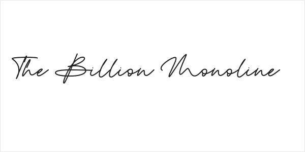 The Billion Monoline Logo