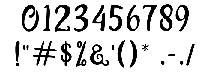 The Billow Font OTHER CHARS