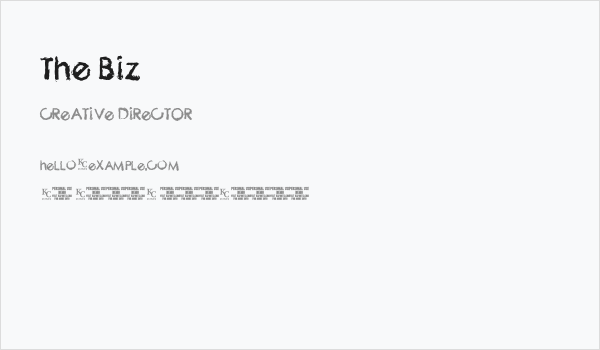 The Biz Business Card