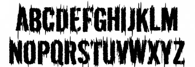 The Black Bible Шрифта ВЕРХНИЙ