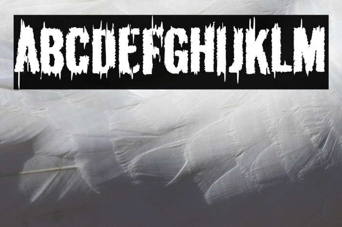 The Black Bible Font examples