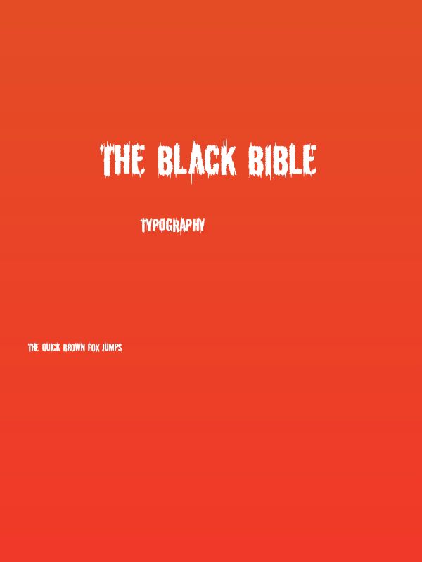 The Black Bible Poster