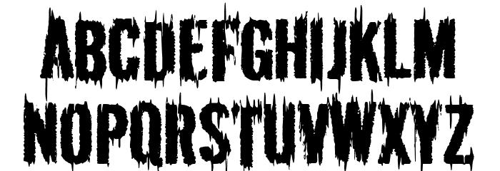 The Black Bible Font LOWERCASE