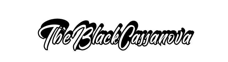 The Black Cassanova  les polices de caractères gratuit tlcharger