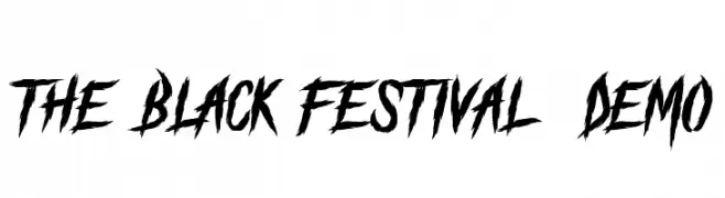 The Black Festival - DEMO  नि: शुल्क फ़ॉन्ट्स डाउनलोड