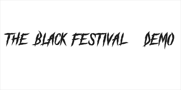 The Black Festival - DEMO Logo