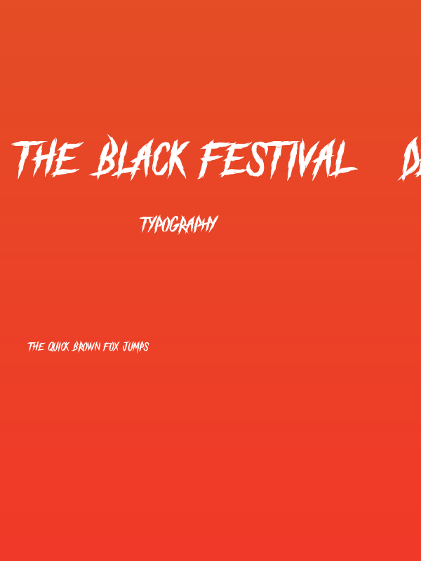 The Black Festival - DEMO Poster