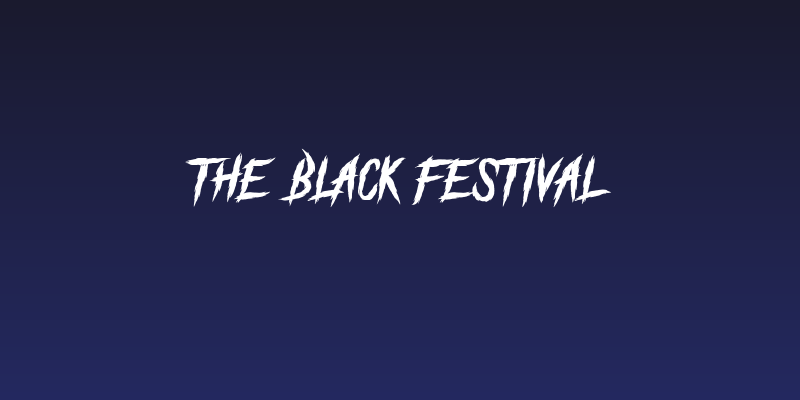 The Black Festival Social Header