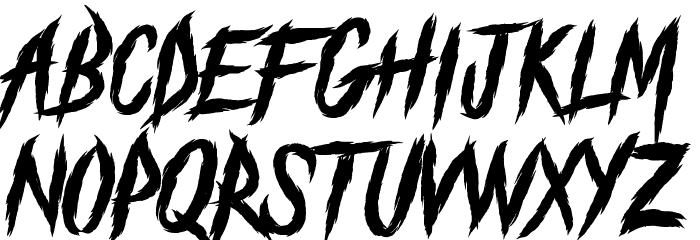 The Black Festival Font LOWERCASE