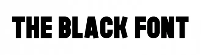 The Black Font  Fuentes Gratis Descargar
