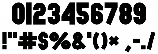 The Black Font Font OTHER CHARS