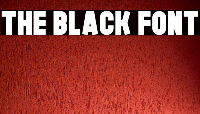 The Black Font フォント examples