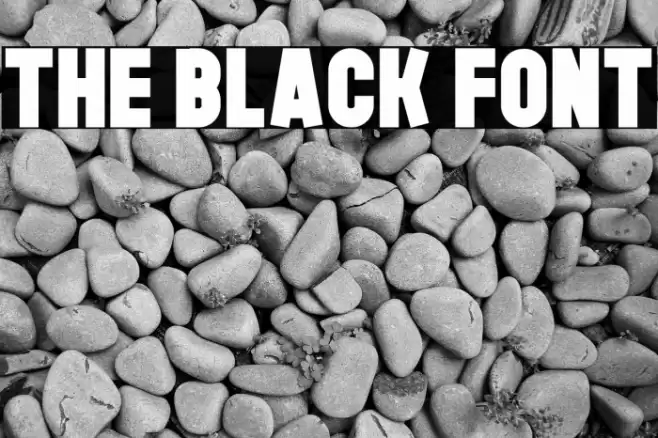 The Black Font Font examples