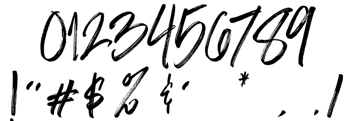The Black Hat Font OTHER CHARS