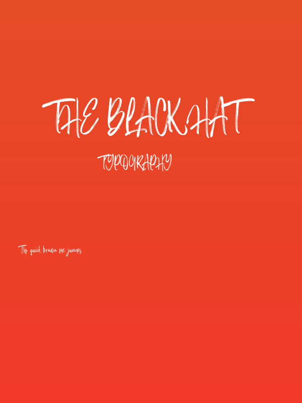 The Black Hat Poster