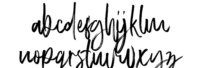 The Black Hat Font LOWERCASE