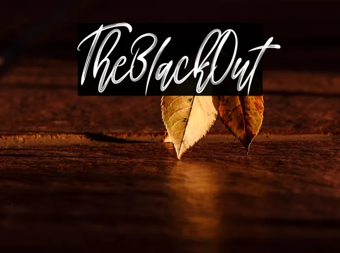 The Black Out Example 3
