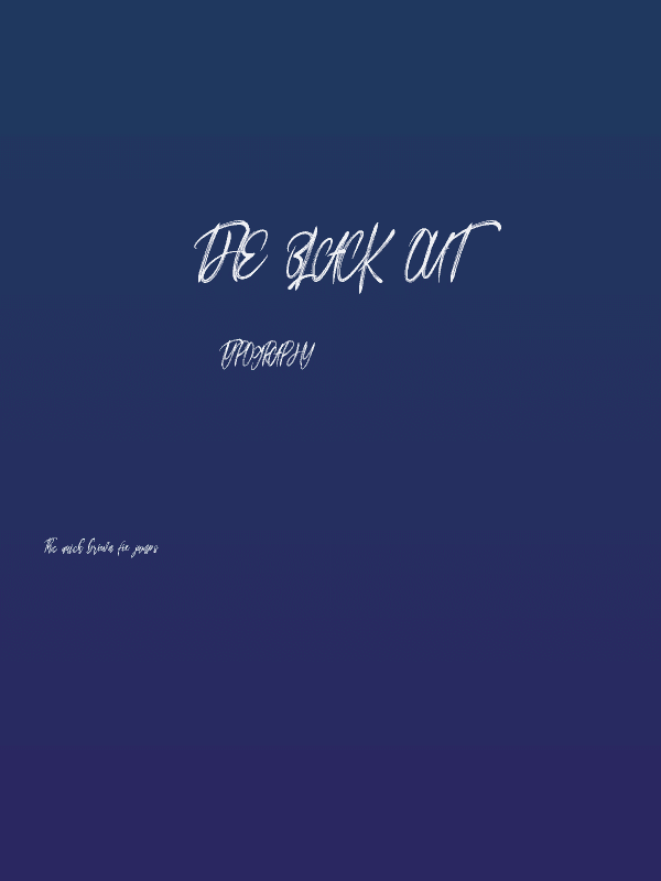The Black Out Poster