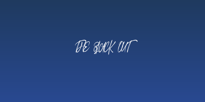 The Black Out Social Header