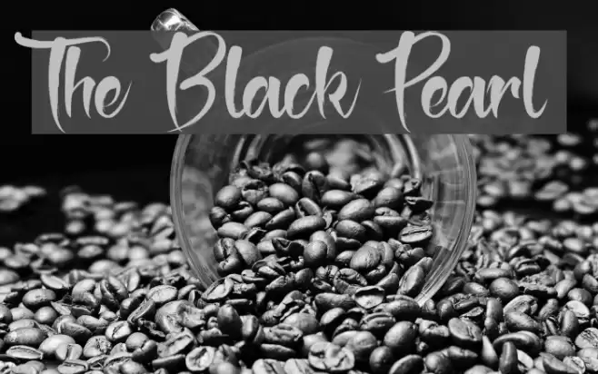 The Black Pearl Font examples