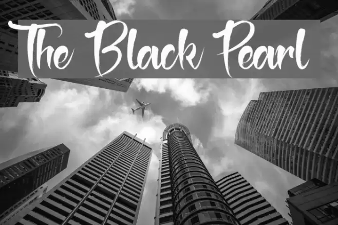 The Black Pearl Font examples
