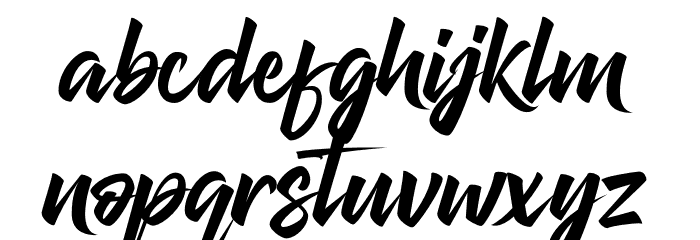 The Blackheads Font LOWERCASE