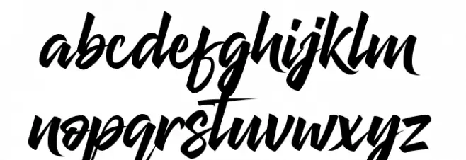The Blackheads Schriftart Kleinbuchstaben