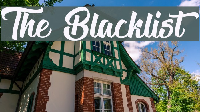 The Blacklist Example 1