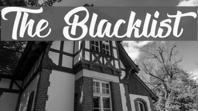 The Blacklist Font examples