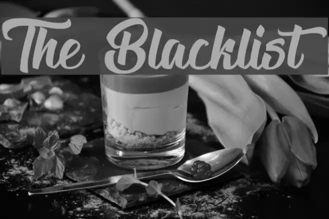 The Blacklist Font examples