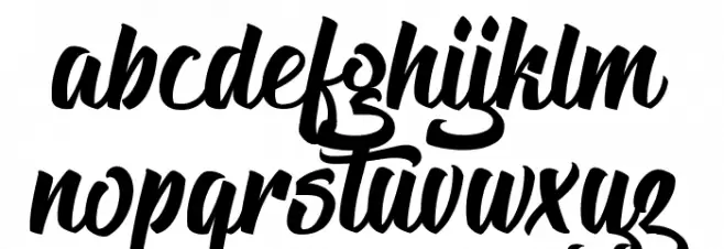 The Blacklist Schriftart Kleinbuchstaben