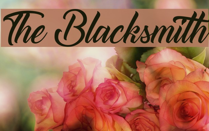 The Blacksmith Font examples