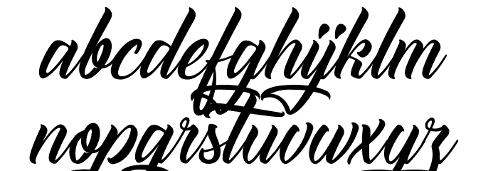 The Blacksmith Font LOWERCASE