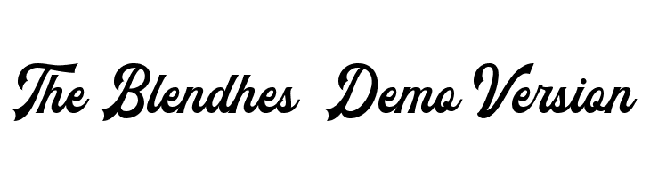 The Blendhes - Demo Version Font