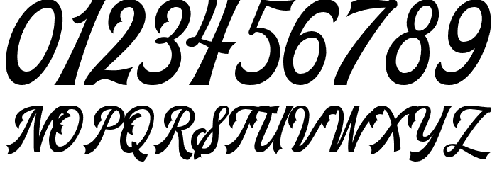 The Blendhes - Demo Version Font OTHER CHARS