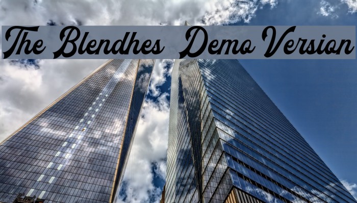 The Blendhes - Demo Version Font examples