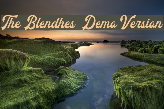 The Blendhes - Demo Version Font examples
