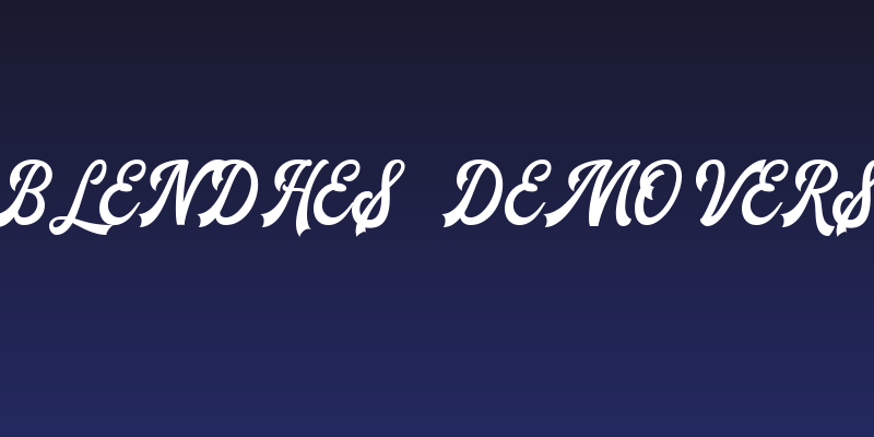 The Blendhes - Demo Version Social Header