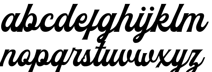 The Blendhes - Demo Version Font LOWERCASE