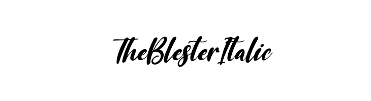 The Blester Italic  Frei Schriftart Herunterladen