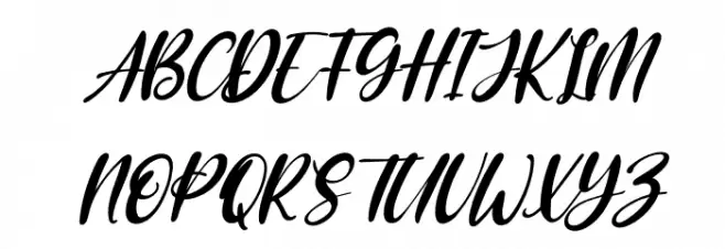 The Blester Italic خط أحرف كبيرة