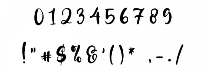 The Blester Font OTHER CHARS