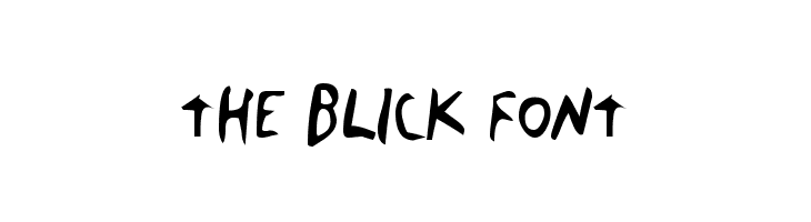 The Blick Font  Frei Schriftart Herunterladen