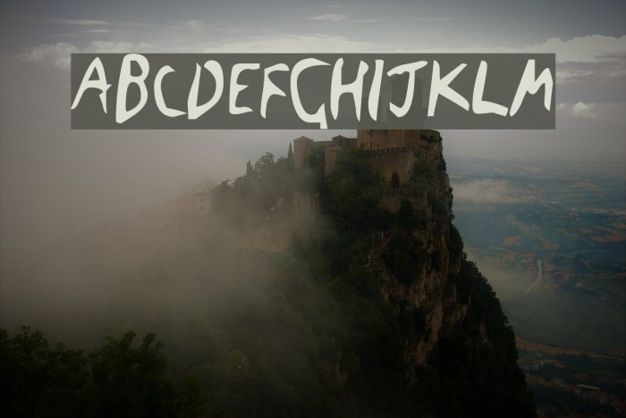 The Blick Font Schriftart examples
