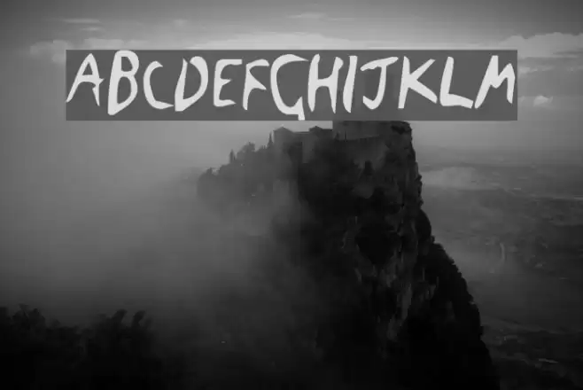 The Blick Font Font examples