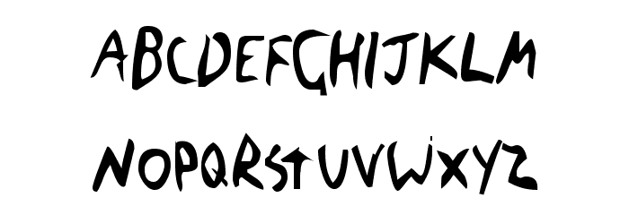 The Blick Font Schriftart Kleinbuchstaben