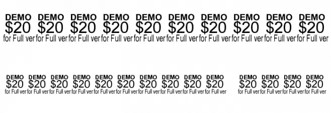 The Blob Demo Font OTHER CHARS